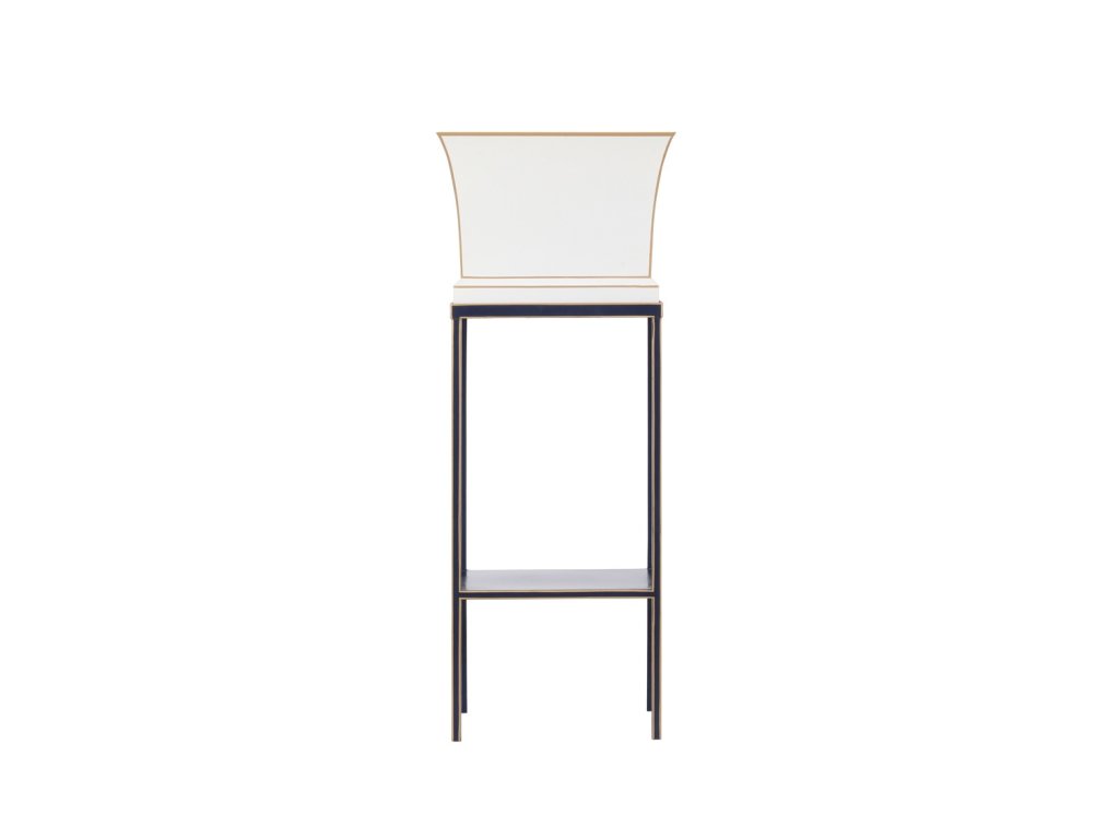 Morrow Tole Planter - Navy - image 1