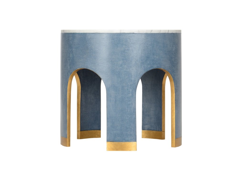 Aqueduct End Table - Blue - image 1