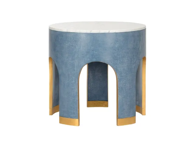 Aqueduct End Table - Blue