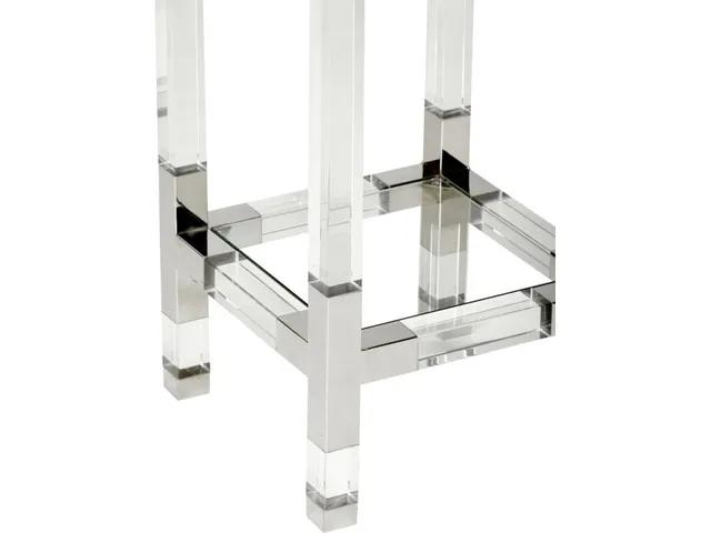 Chelsea Pedestal - Clear/Silver (Sm) - Alternative View