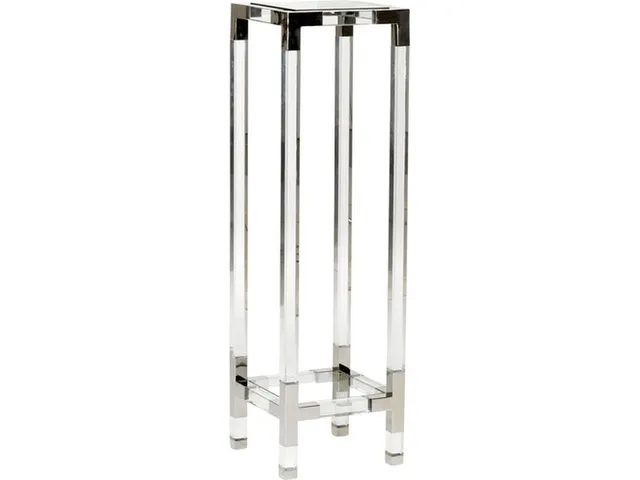 Chelsea Pedestal - Clear/Silver (Lg)