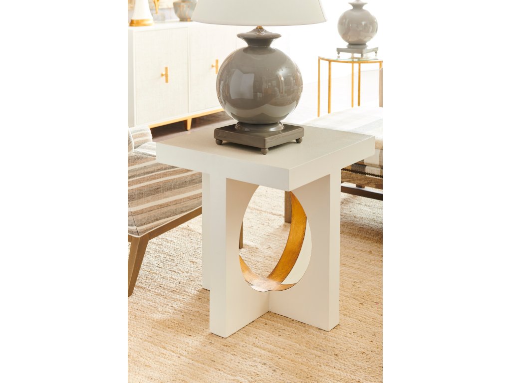Swoop Side Table - White - image 1