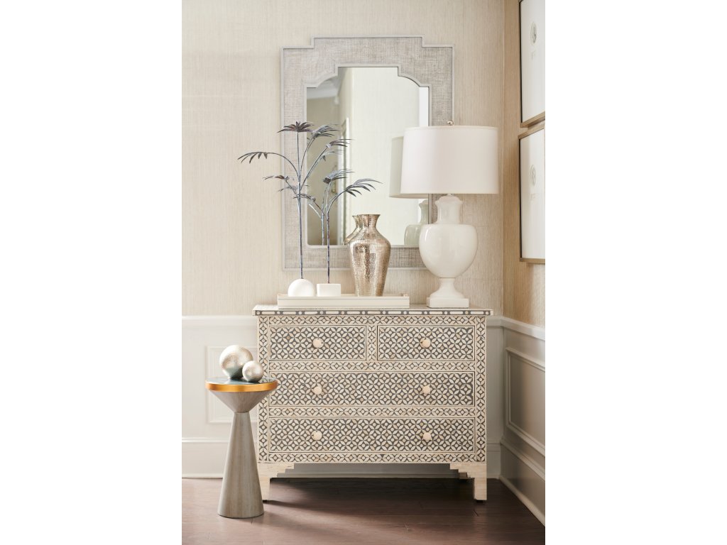 Copas Serving Tray - White/Silver - image 2