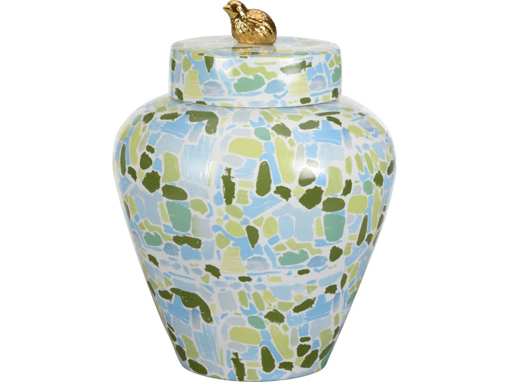 Lumberton Jar With Lid - Blue/Green - image 2