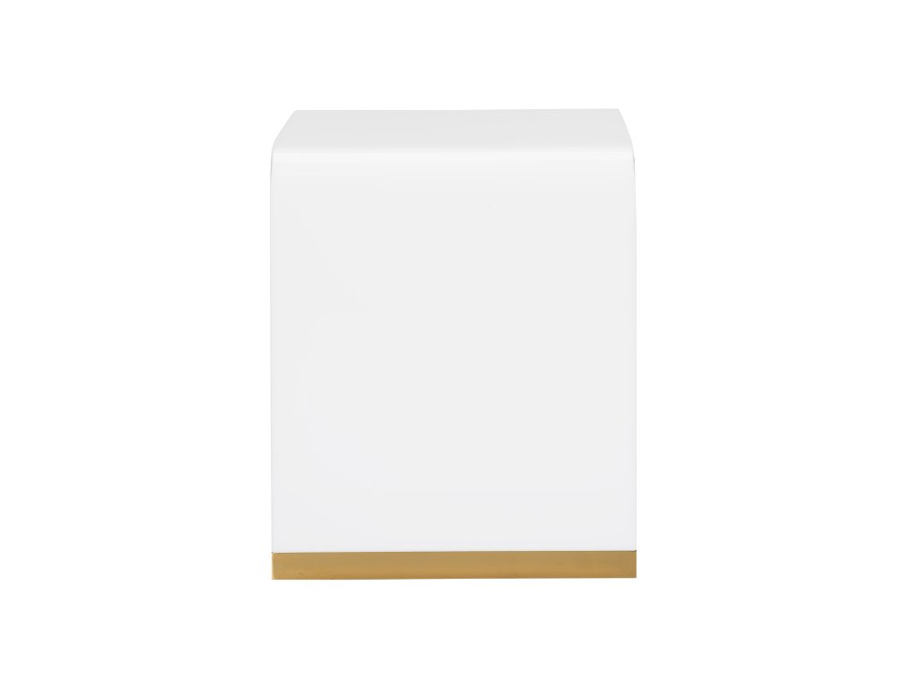 Waterfall End Table - White - image 1