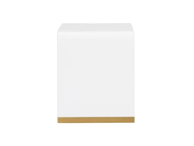 Waterfall End Table - White
