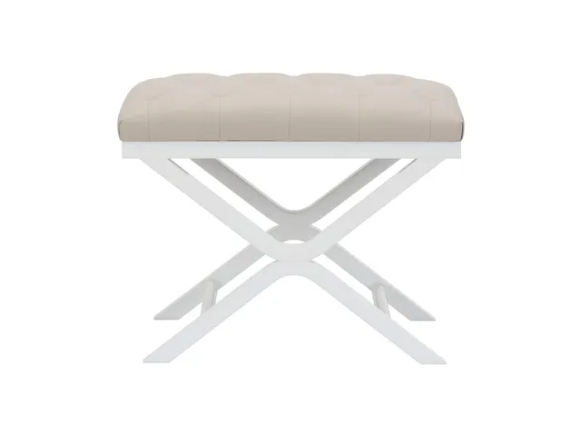 Soho Tufled Bench - White - Alternative View