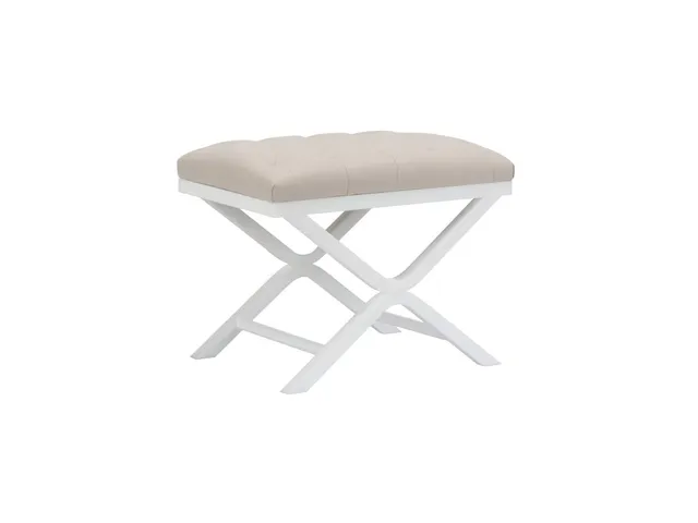 Soho Tufled Bench - White
