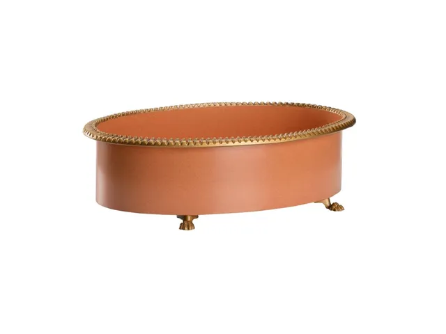 Pie Crust Cachepot - Salmon (Lg)