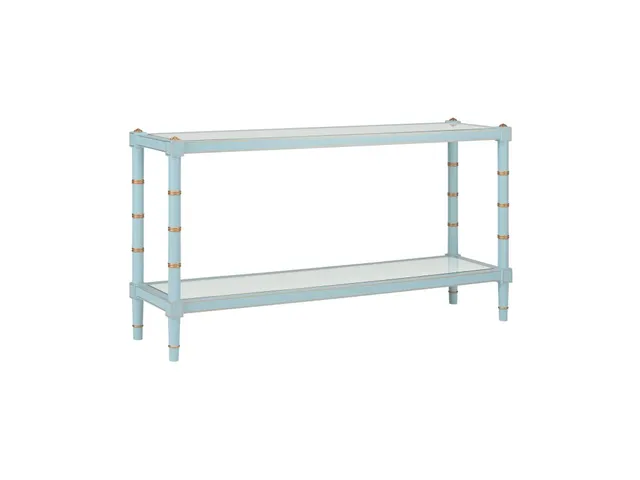 Conner Cane Console - Blue