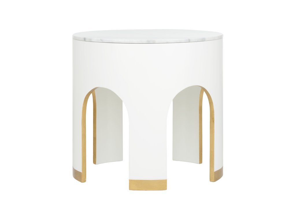 Aqueduct End Table - White - image 1