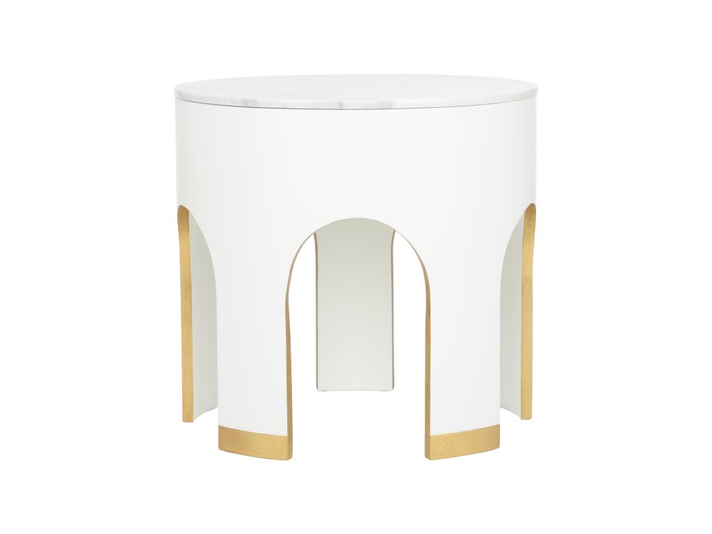 Aqueduct End Table - White - main image