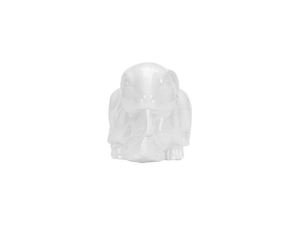 Staffordshire Rabbit - White - image 1