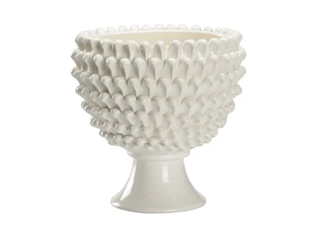 Flowered Footed Vase