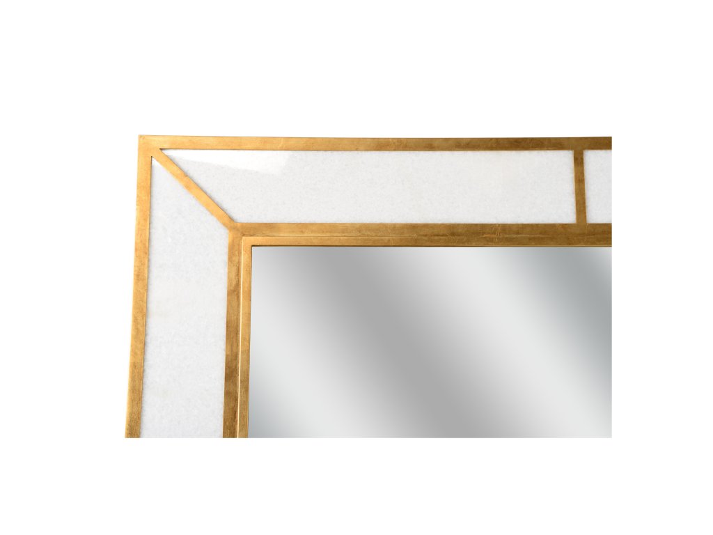 Madison Marbleized Mirror - Brass - image 2