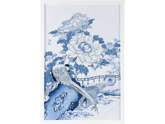 Blue And White Asian Garden II