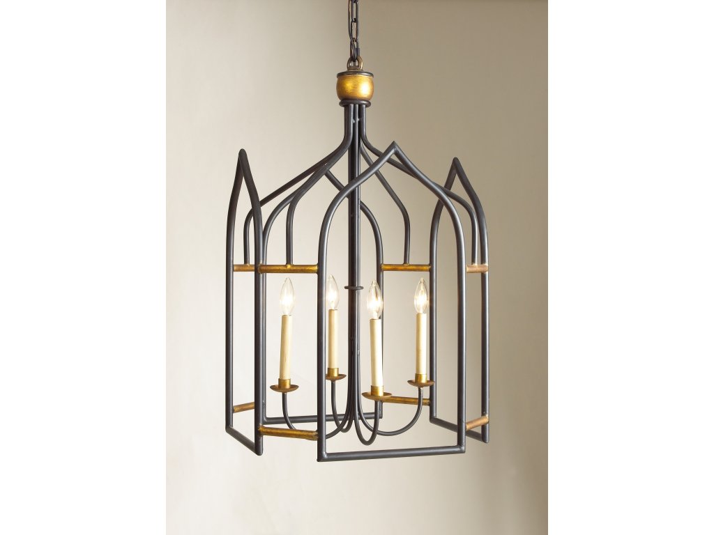 Seville Lantern - Black/Gold - main image