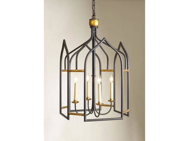 Seville Lantern - Black/Gold