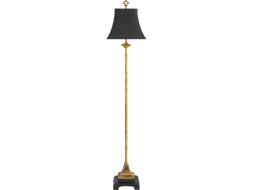 Brass Bamboo Column Floor Lamp - main image
