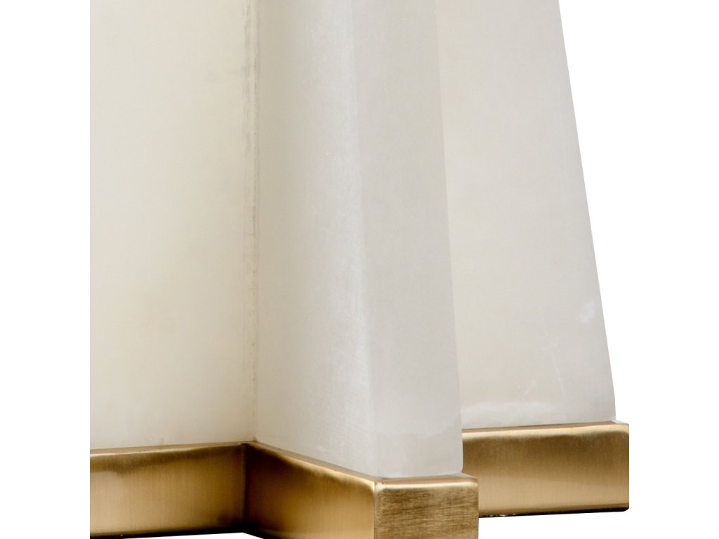 Alabaster Pyramid Lamp - image 1