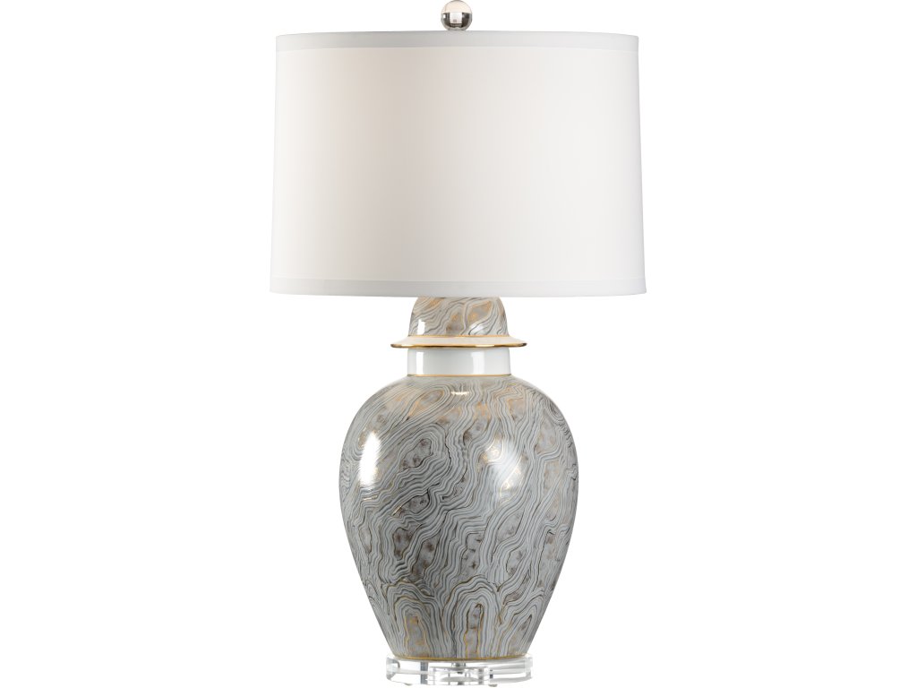 Gray Marblized Lamp - main image