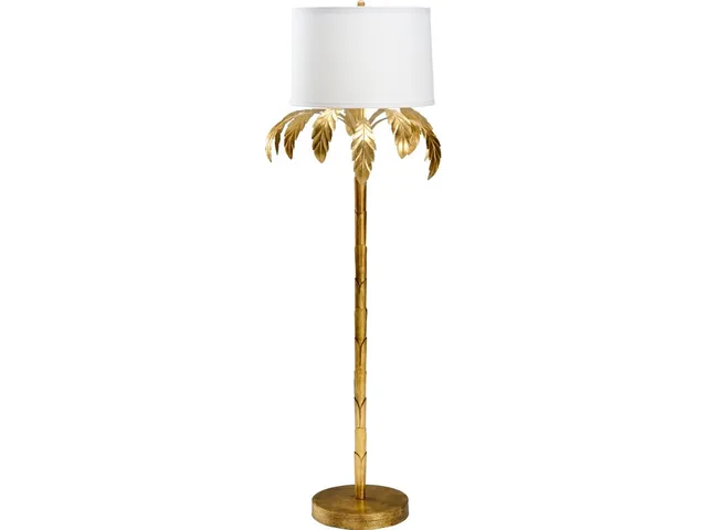 Palm Floor Lamp - Gold