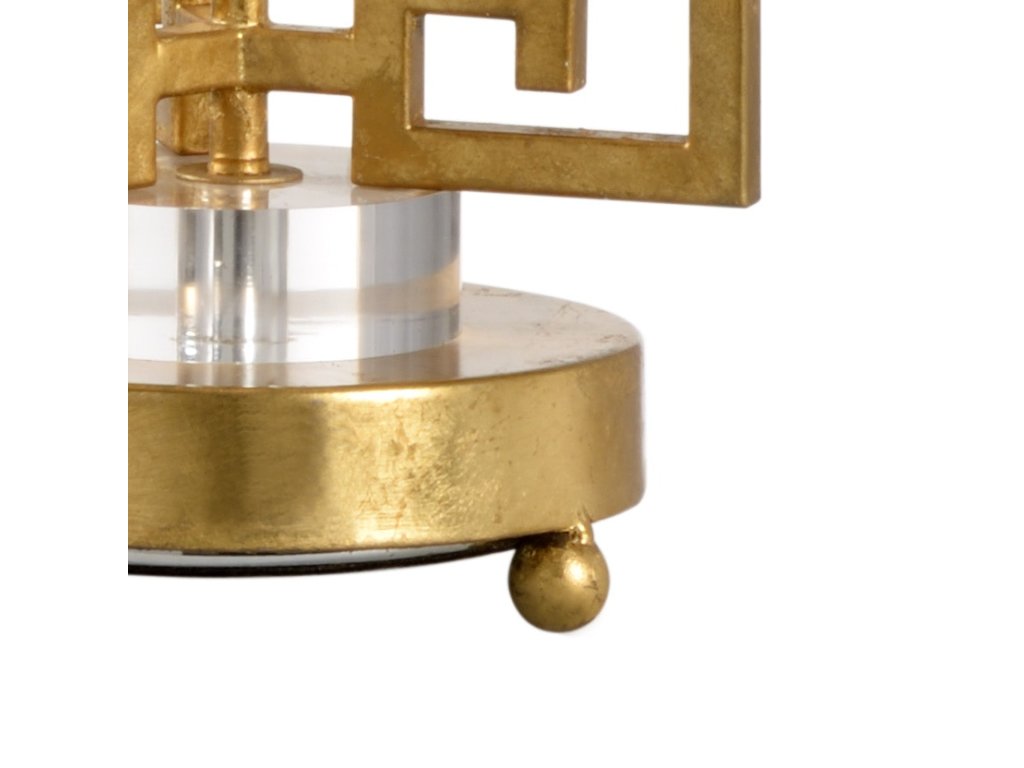 Greek Key Gold Lamp - image 1