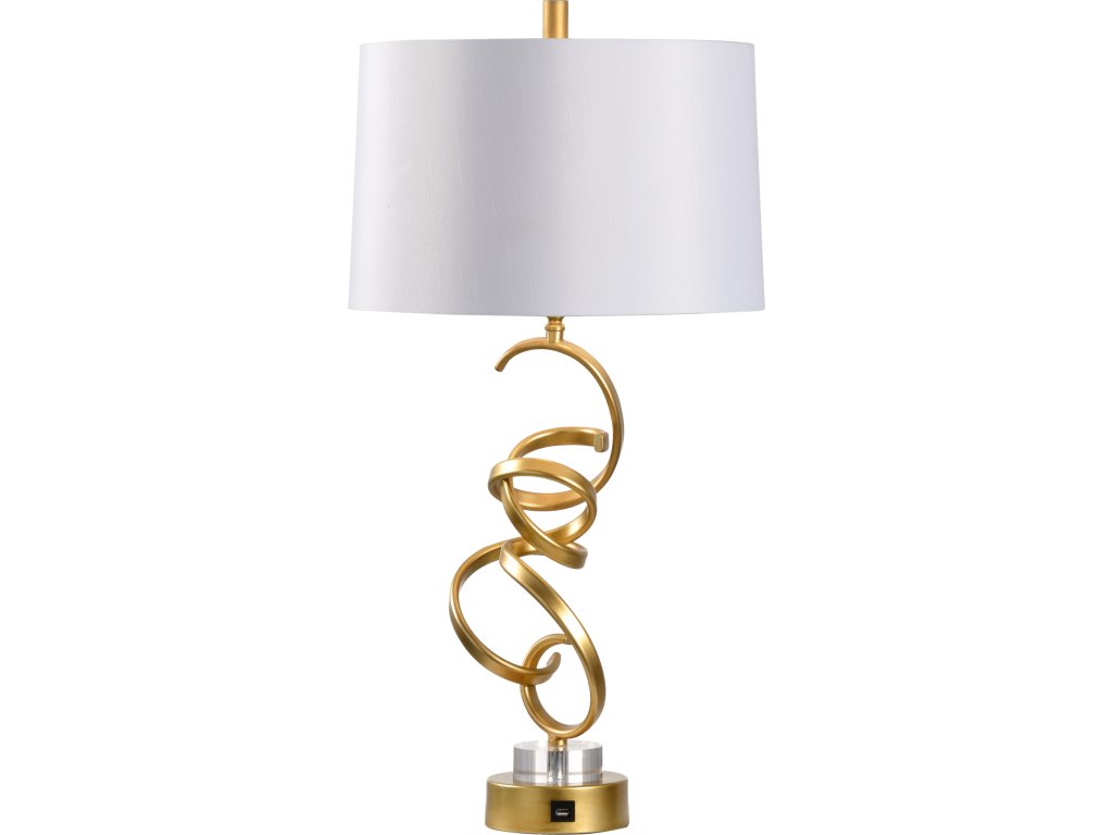 Swirl Gold Lamp - main image