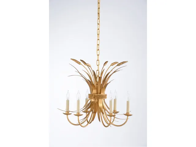 Wheat Chandelier - Gold