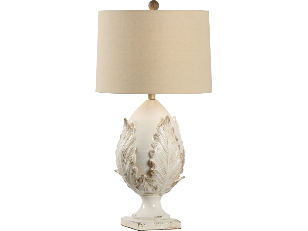 Small Cream Artichoke Lamp - main image
