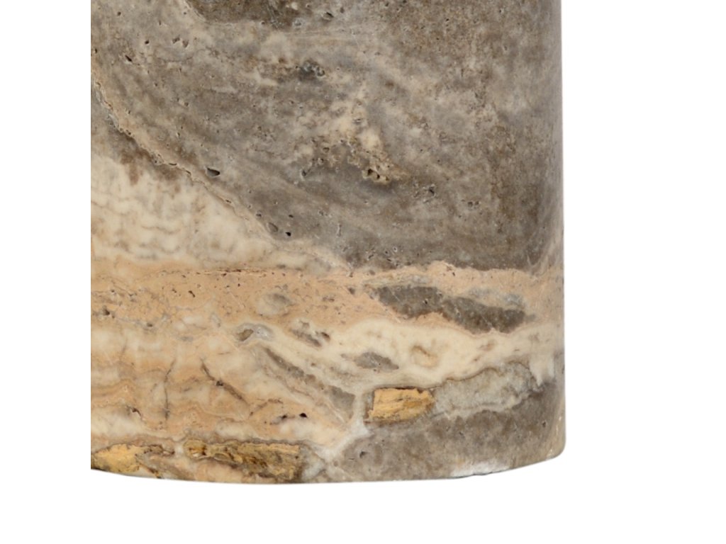 Gray Marble Column Lamp - image 1