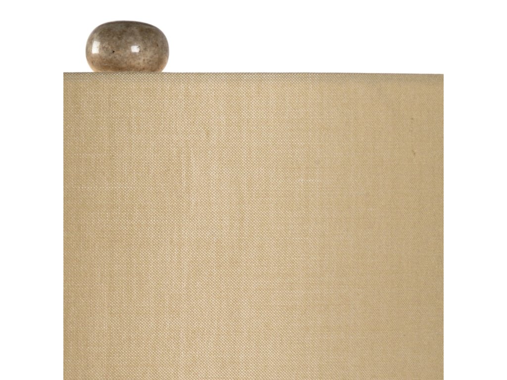 Gray Marble Column Lamp - image 2