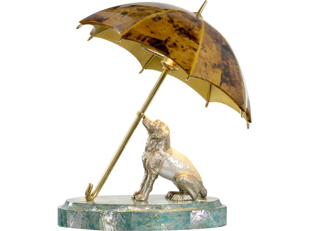 Dog And Umbrella Lamp - main image