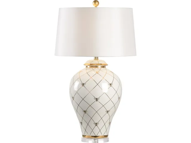 Ginger Jar Lamp - White