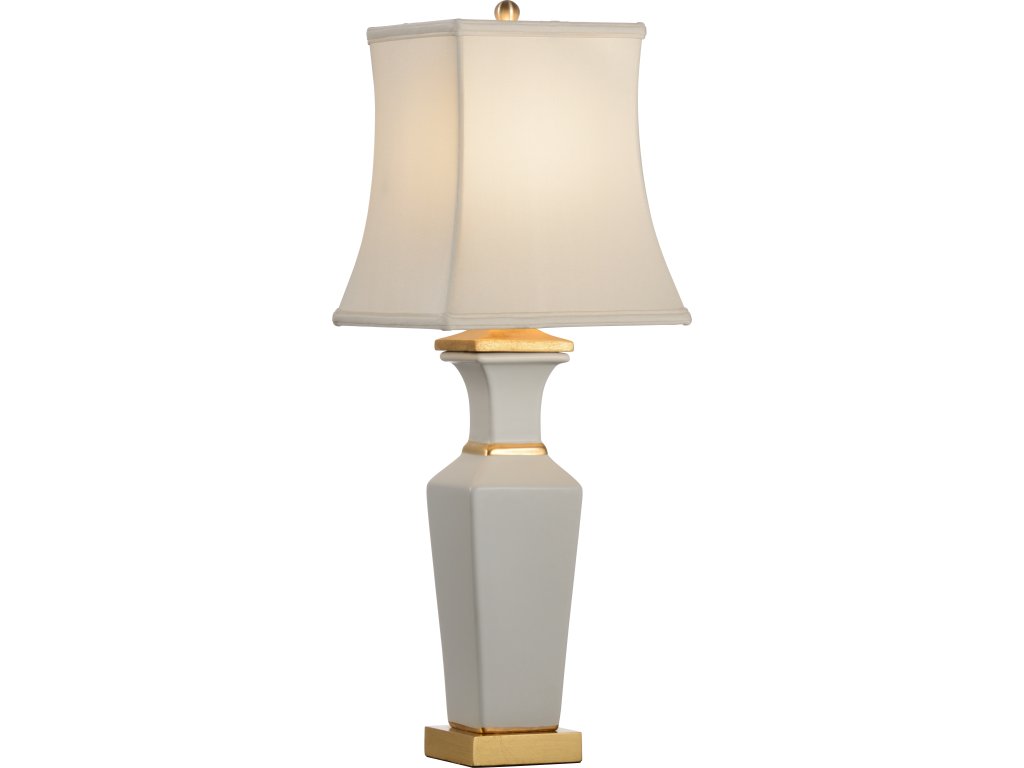 Square Vase Lamp - White - main image