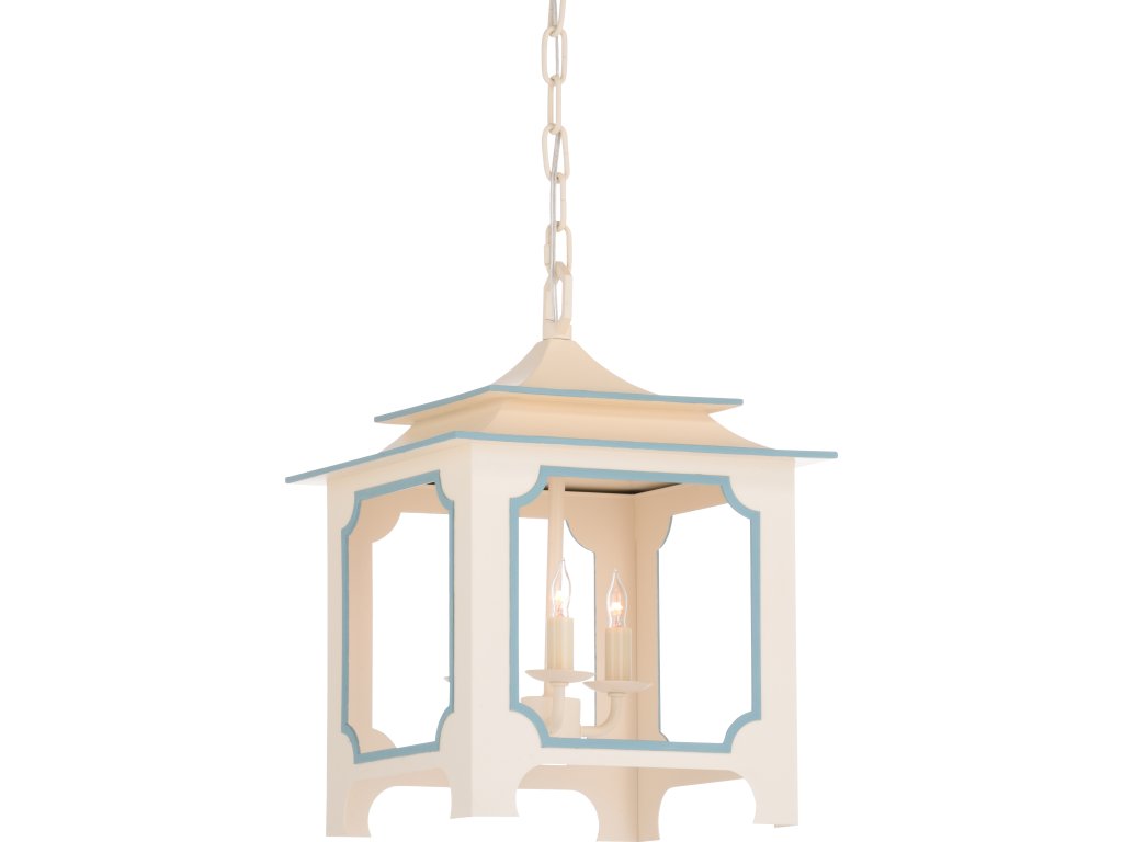 Tole Pagoda Lantern - (Sm) - Cream - main image