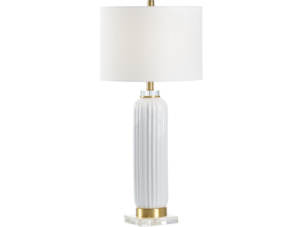Samuel Ceramic Lamp - White - main image