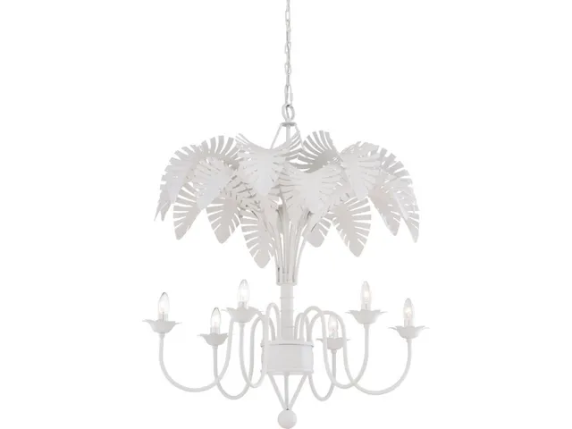 Fern Chandelier - White