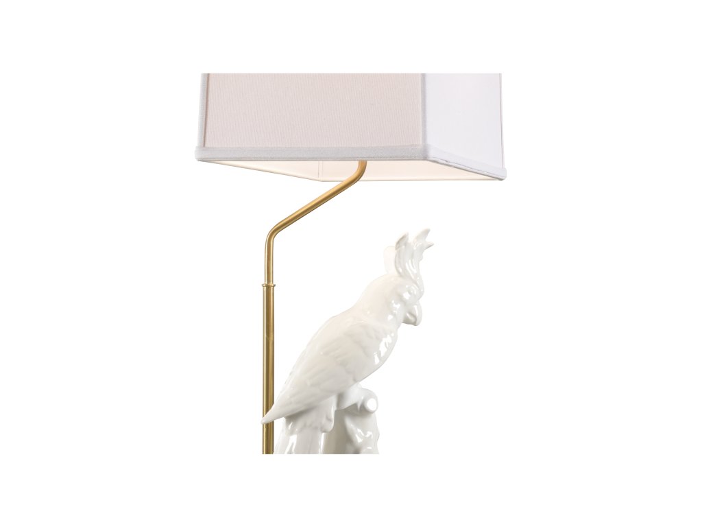 Hope Parrot Lamp - White - Right Facing - image 1