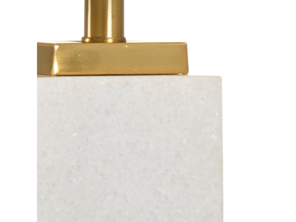 White Kennedy Marble Lamp - image 3