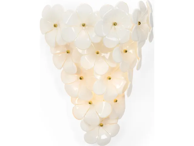 Glass Flower Wall Sconce