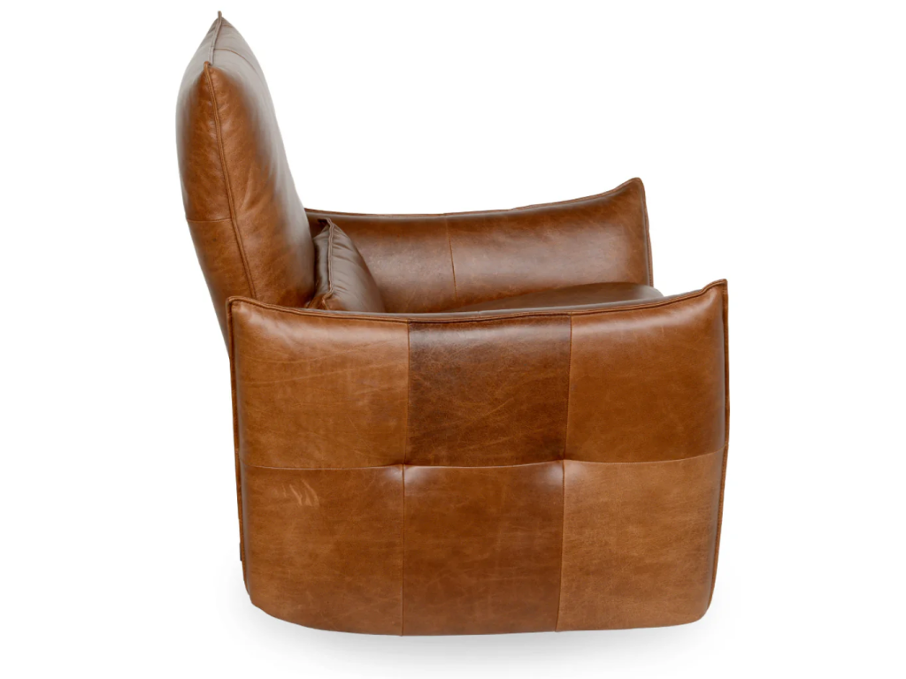 Amsterdam Leather Power Recliner - Kona Brown - main image