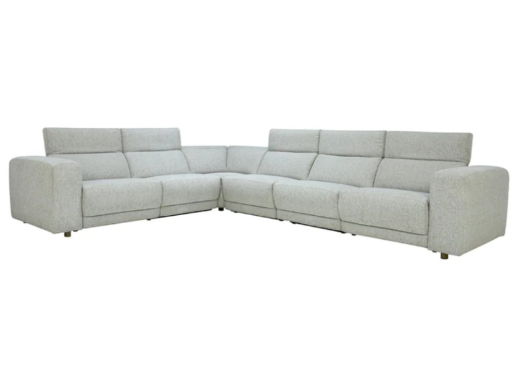 Knoxville Upholstered Power Recliner Sectional - Gray - image 1
