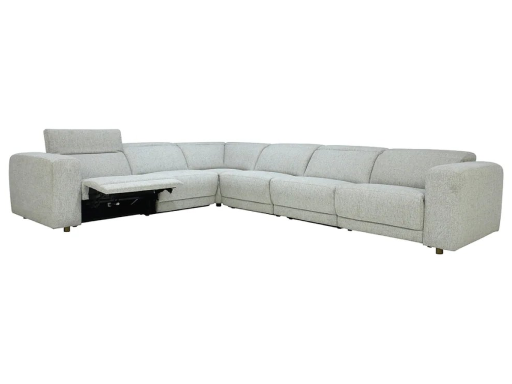 Knoxville Upholstered Power Recliner Sectional - Gray - image 2