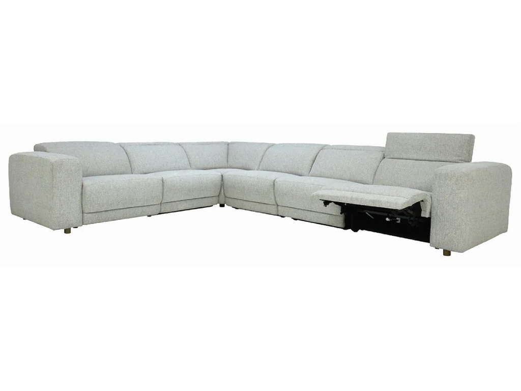 Knoxville Upholstered Power Recliner Sectional - Gray - image 3