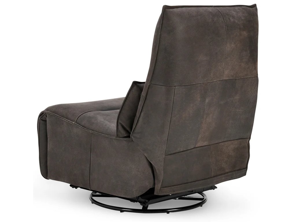 Paige Leather Swivel Power Recliner - image 2