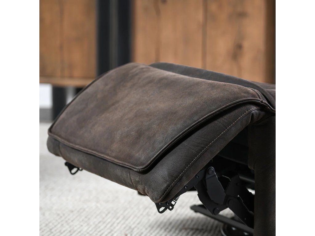 Paige Leather Swivel Power Recliner - image 6