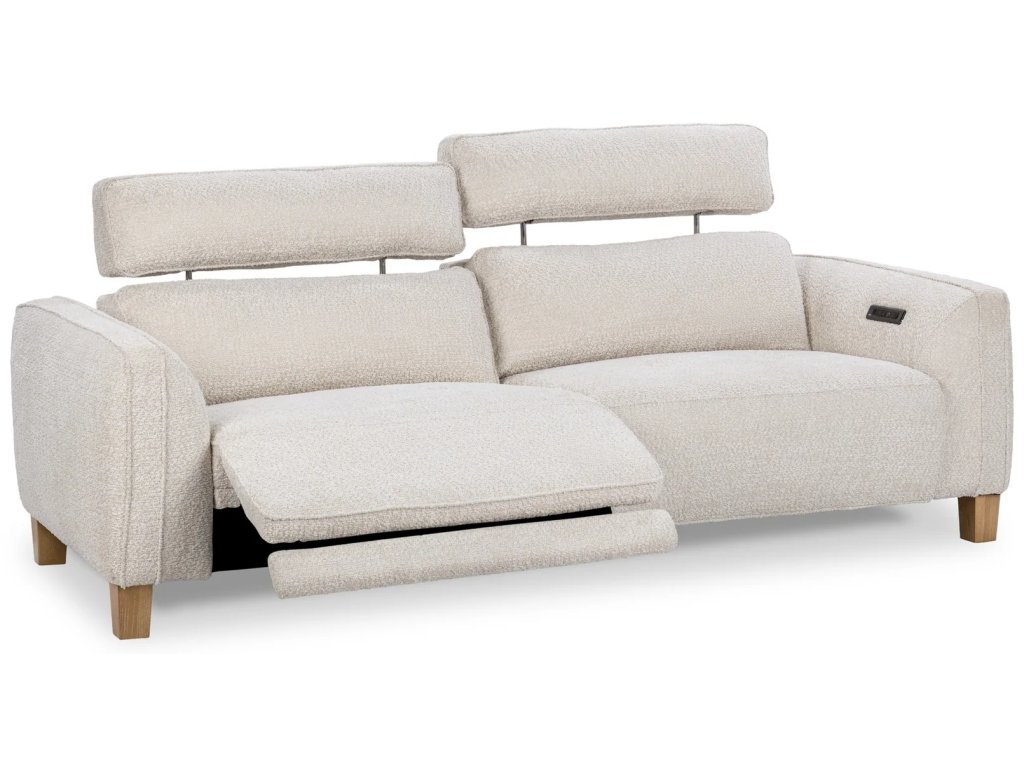 Conway Power Recliner Sofa - Ivory - main image