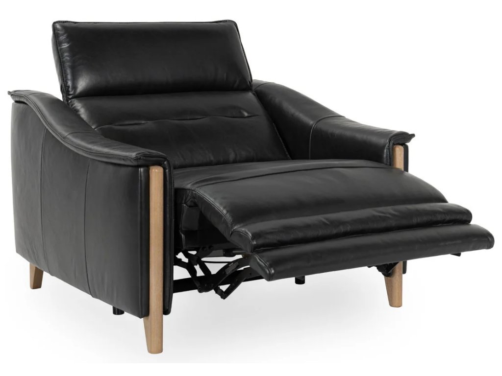 Cullman Leather Power Recliner - Black - main image