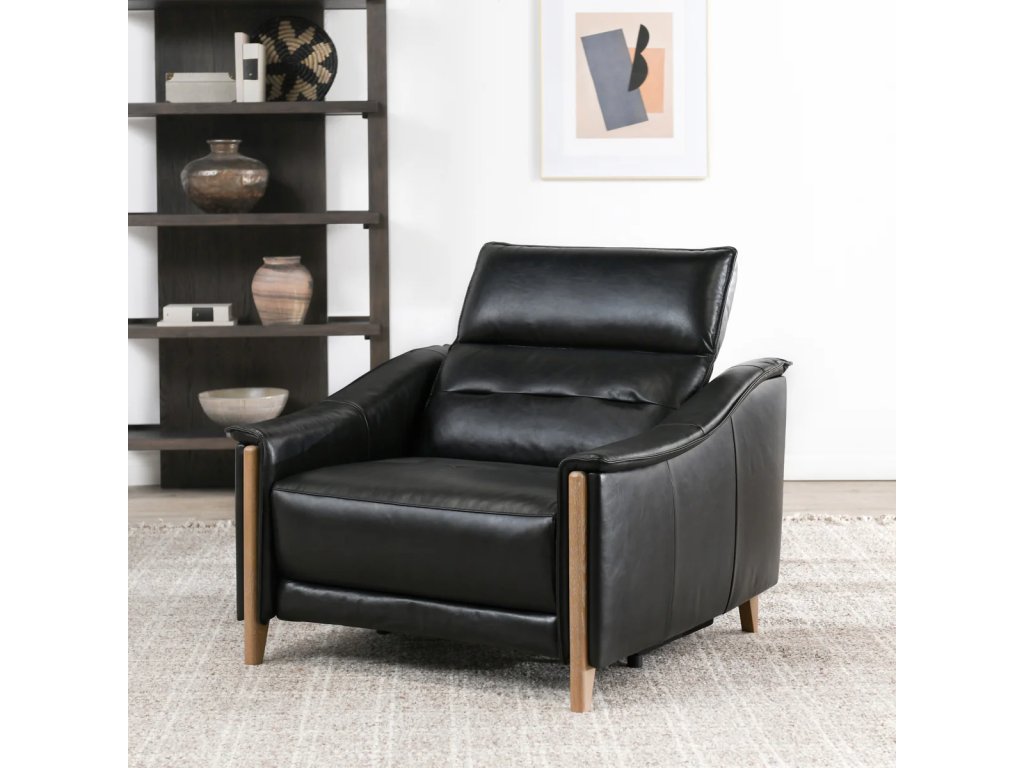 Cullman Leather Power Recliner - Black - image 5